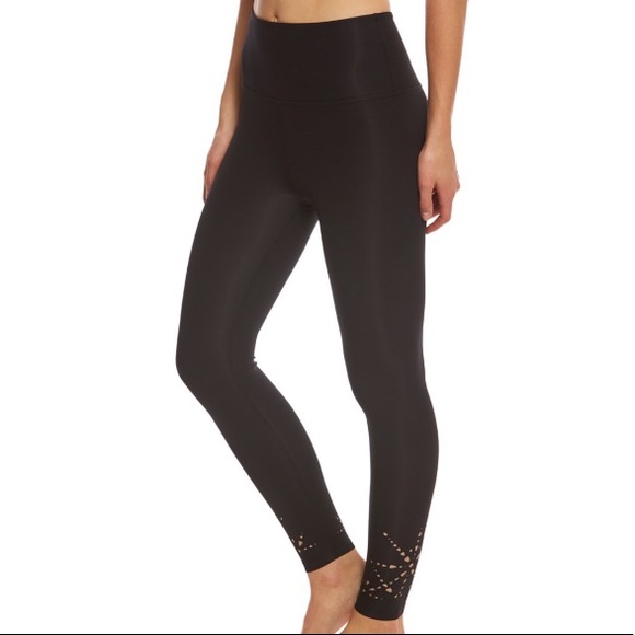 laser cut yoga pants